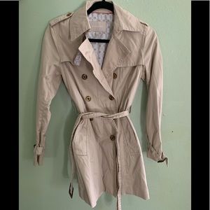 EUC Banana Republic khaki trench coat Size XS
